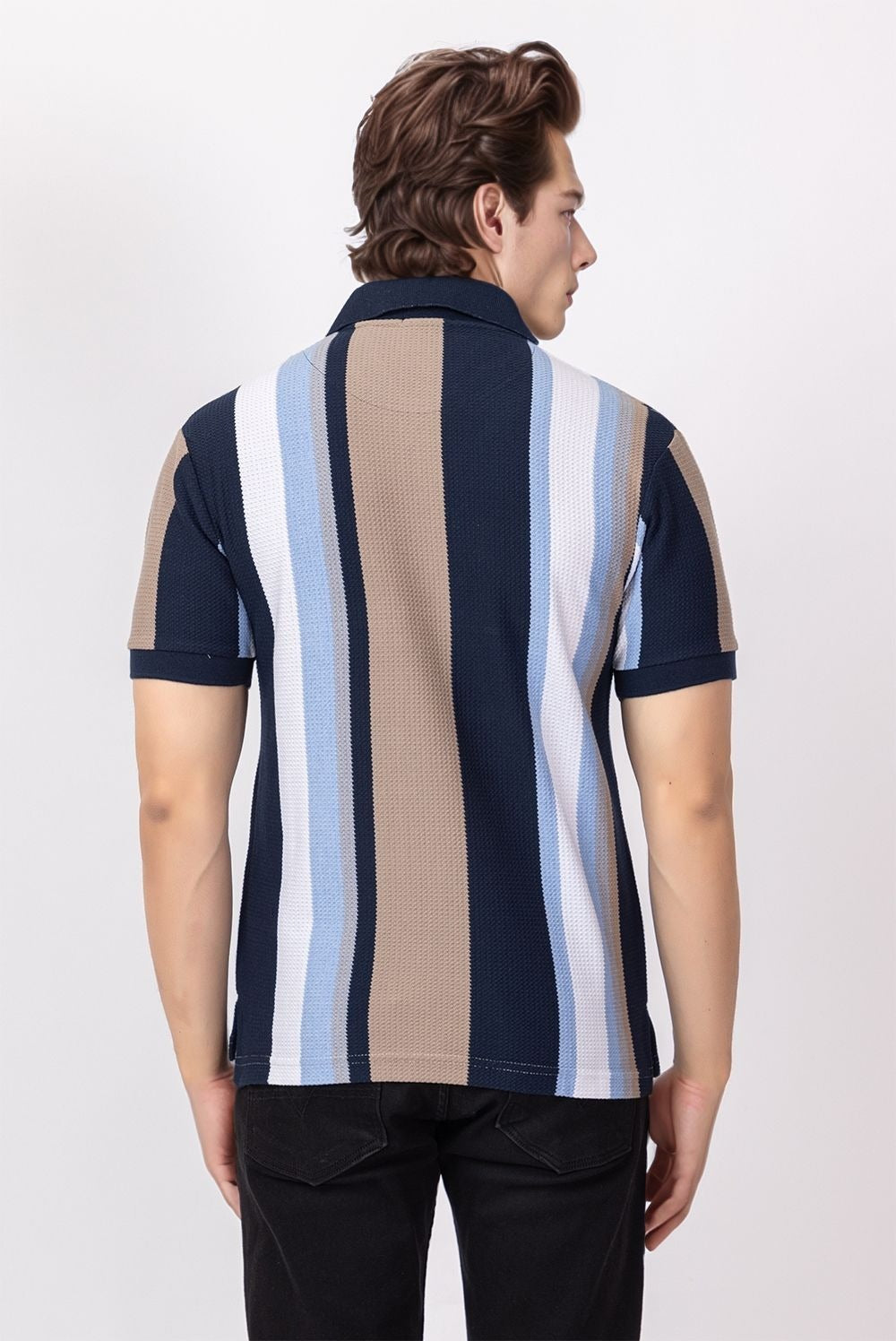 BLUE BIRD EYE POLO T-SHIRT