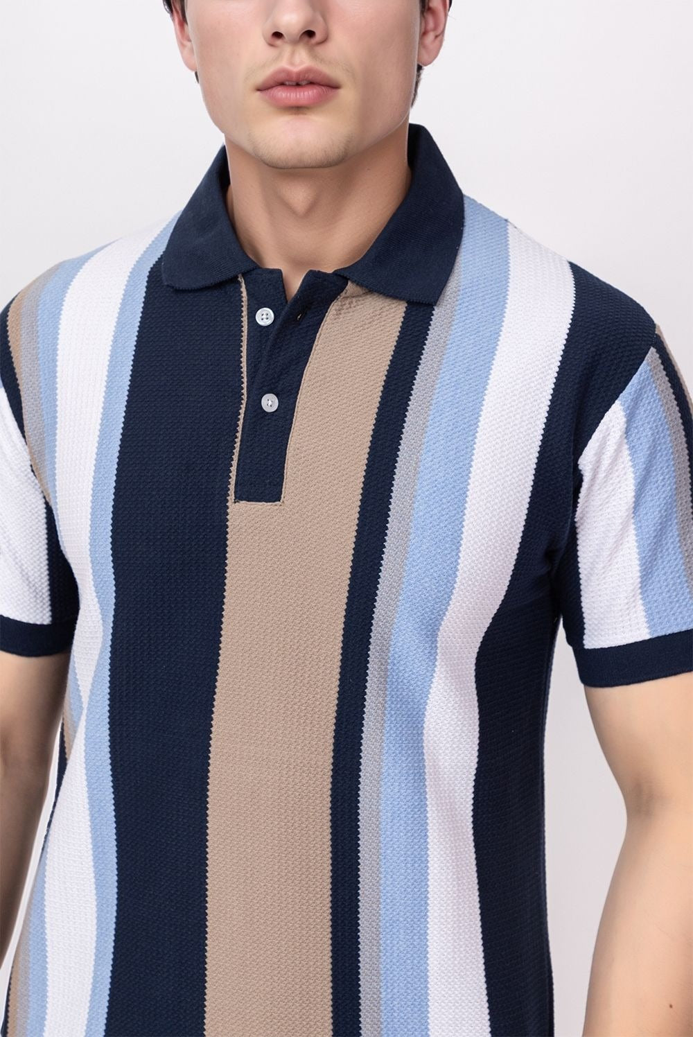 BLUE BIRD EYE POLO T-SHIRT