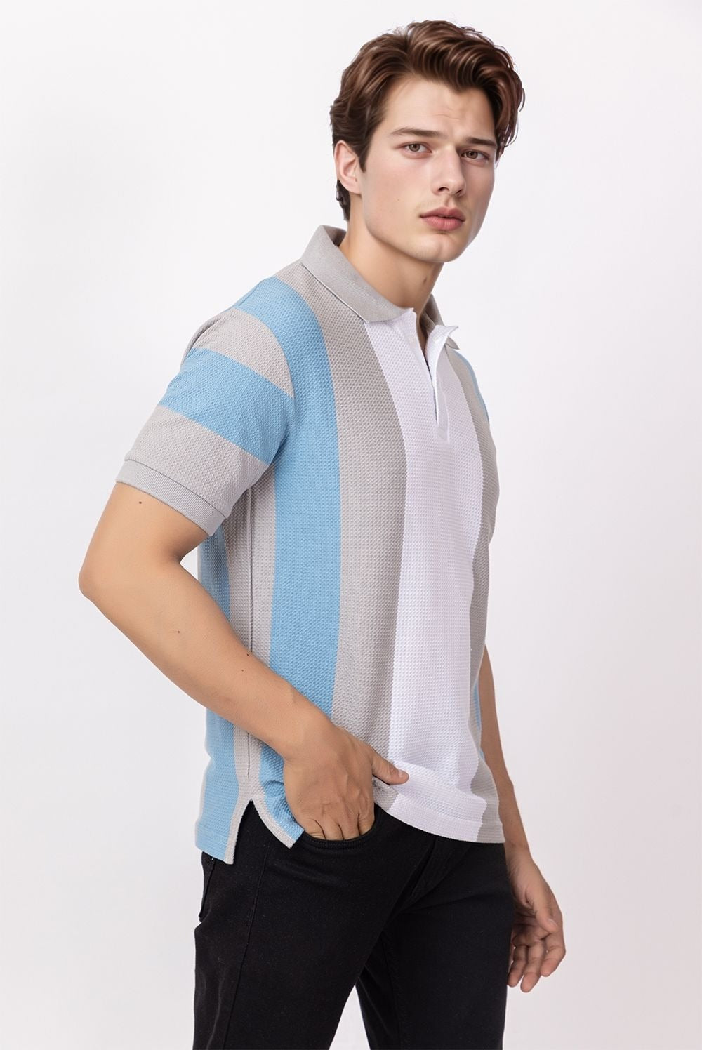 GREY COASTAL POLO